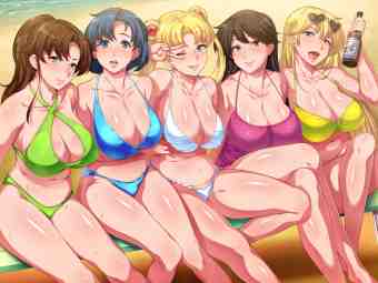 ビキニ,Bikini,同人CG图,Sailor Moon,美少女戦士,セーラームーン,Красавица-воин,Сейлор Мун,美少女战士