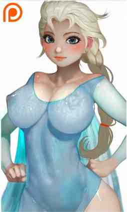 エルサ,Elsa,艾莎,同人CG图,アナと雪の女王,冰雪奇缘,Frozen,魔雪奇緣,白雪皇后,冰雪大冒险,Disney,ディズニー,Cartoon,卡通