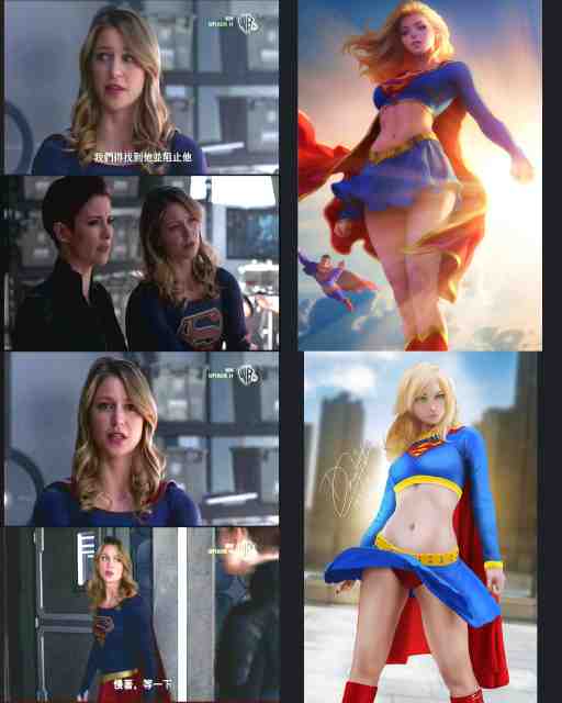 同人CG图,スーパーガール,超级少女,Supergirl,超级女孩,女超人,超女,特撮,特摄片,Cartoon,卡通