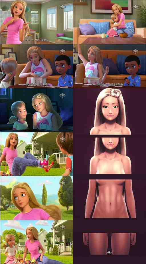 Barbie,芭比,Ｂａｒｂｉｅ,芭芘,3DCG,3Dアニメ,Naked,同人图,Cartoon,卡通,~62084