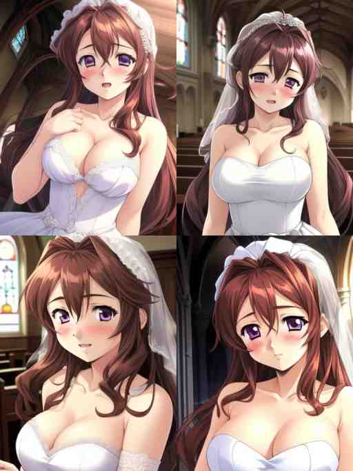 御堂悠紀,Yuuki Midou,御堂悠纪,Midou Yuuki,ウェディングドレス,Wedding Dresses,婚纱,同人CG图,肢体を洗う,Shitai o Arau,Silky´s