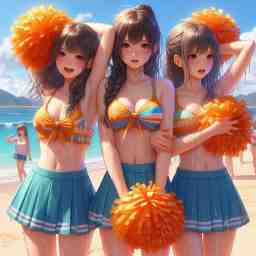 チアガール,Cheer Girl,啦啦队女孩,Cheering,同人CG图