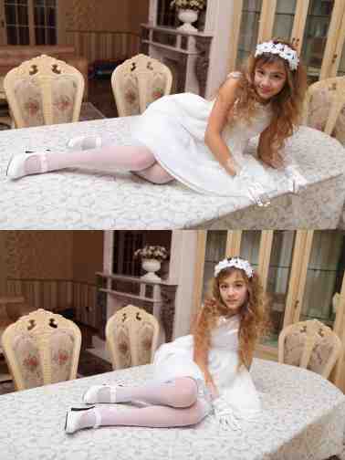 Khloe.R,キャンディードール,Candydoll,キャンディ人形,JailBait,Preteen,Underage,Preadolescent,白タイツ,白絲,White Tights,白丝