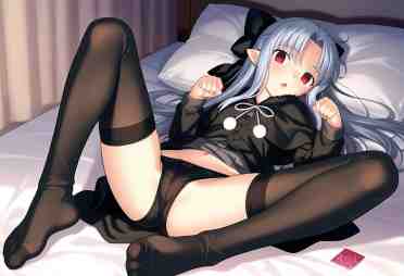 Elf Girl,精灵女,同人CG图,黑タイツ,黑絲,Black Tights,黑丝,タイツ,Tights