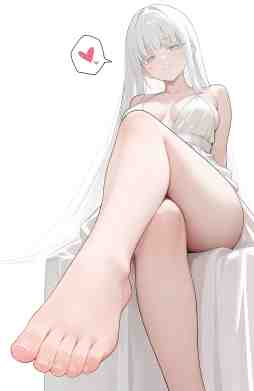 今汐,jinhsi,鸣潮,leg,foot,footshow,足秀,女の子,girl,美脚,同人CG,AI Art,赤脚,光脚,足裏,足指,裸足